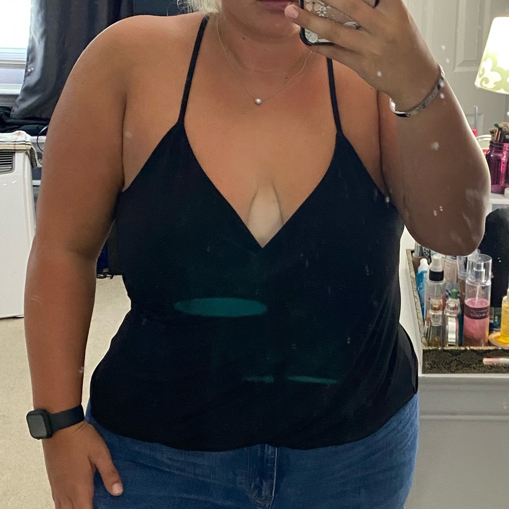 Black tank top